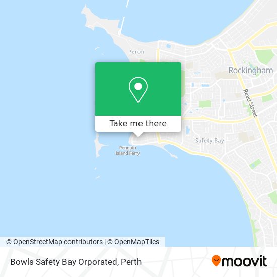 Bowls Safety Bay Orporated map