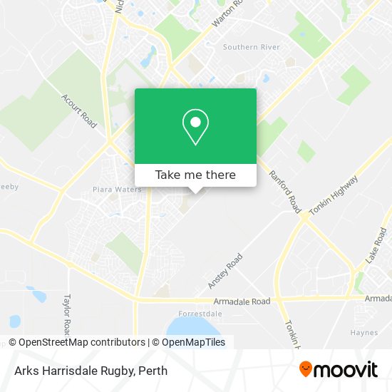 Arks Harrisdale Rugby map