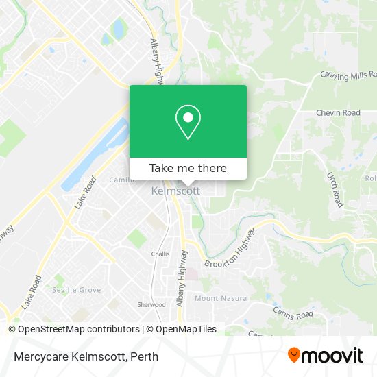 Mercycare Kelmscott map