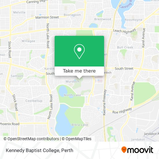 Kennedy Baptist College map