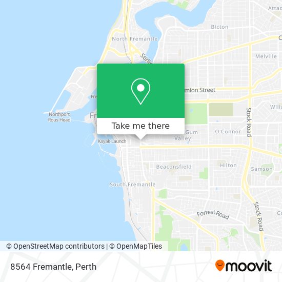 Mapa 8564 Fremantle