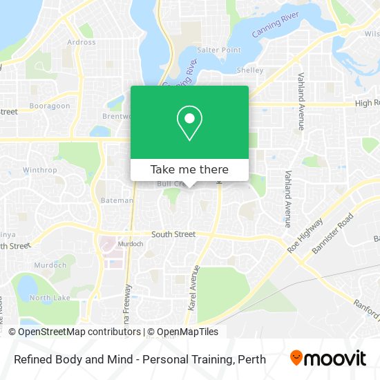 Refined Body and Mind - Personal Training map