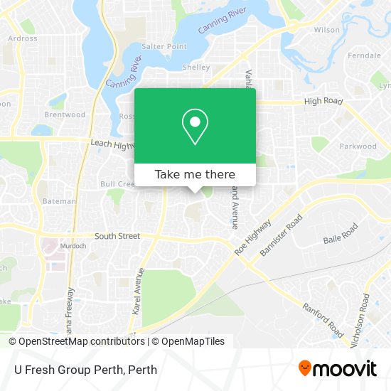 U Fresh Group Perth map