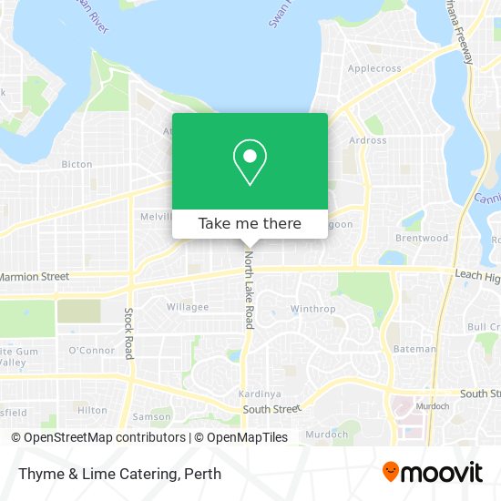 Thyme & Lime Catering map