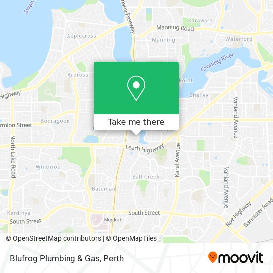 Mapa Blufrog Plumbing & Gas