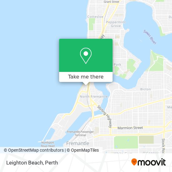 Leighton Beach map