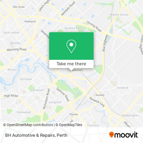 BH Automotive & Repairs map