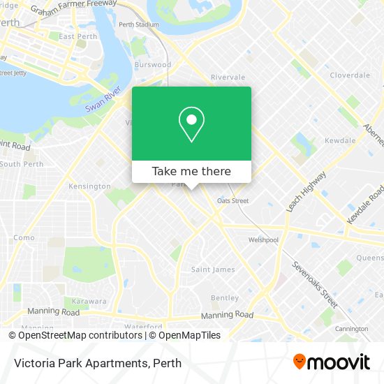 Victoria Park Apartments map