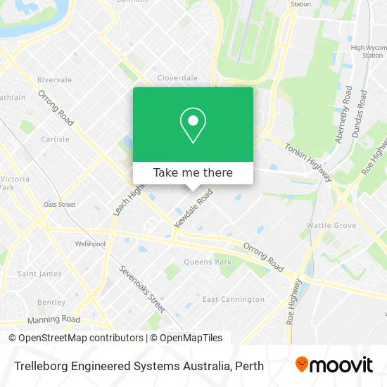 Mapa Trelleborg Engineered Systems Australia