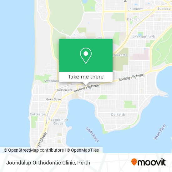 Joondalup Orthodontic Clinic map