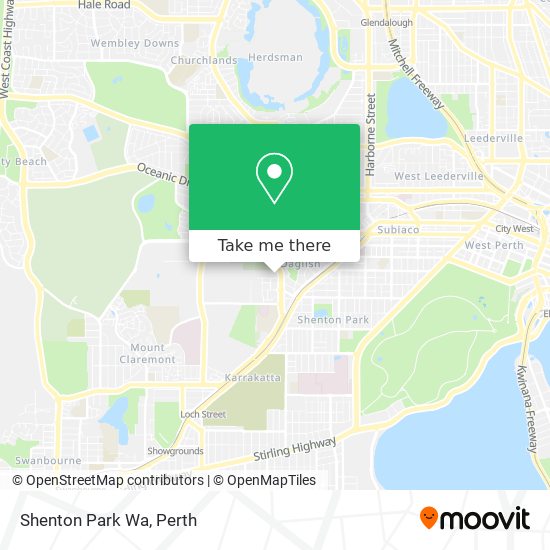 Mapa Shenton Park Wa