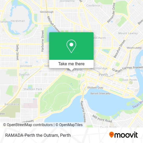 Mapa RAMADA-Perth the Outram