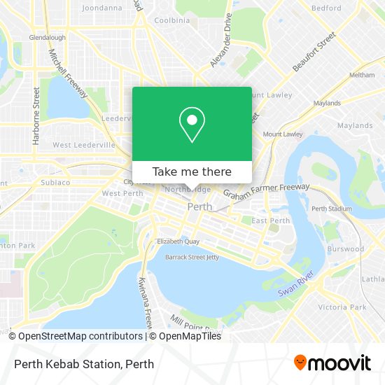 Perth Kebab Station map