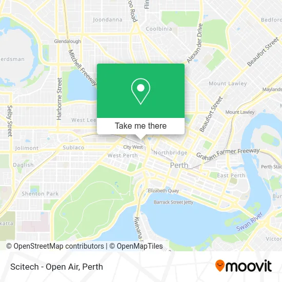 Mapa Scitech - Open Air