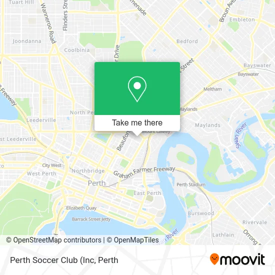 Mapa Perth Soccer Club