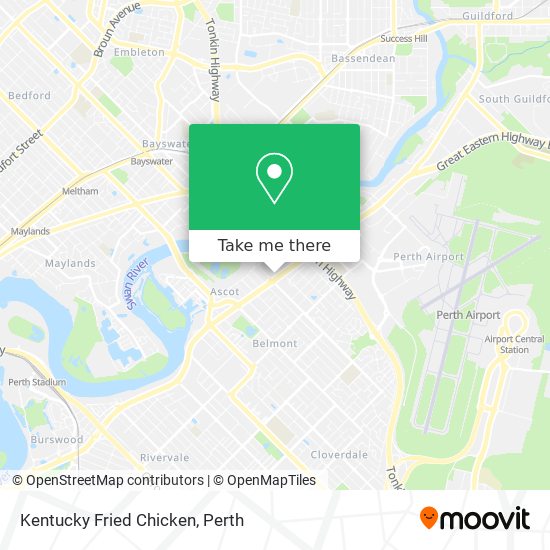 Kentucky Fried Chicken map