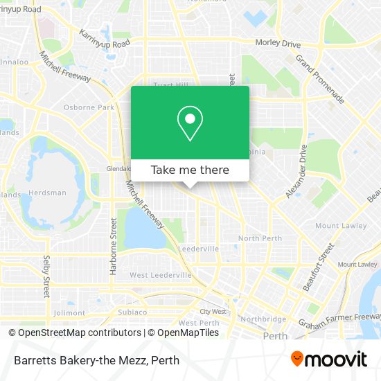 Barretts Bakery-the Mezz map