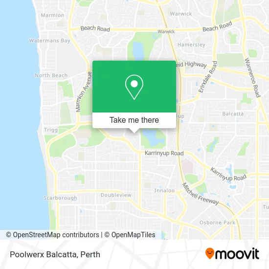 Mapa Poolwerx Balcatta