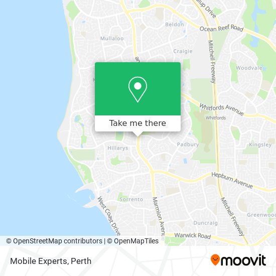 Mobile Experts map