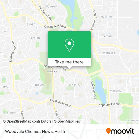 Mapa Woodvale Chemist News