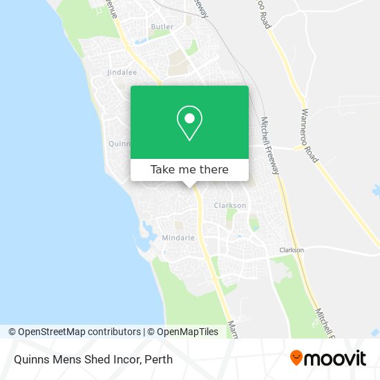 Quinns Mens Shed Incor map