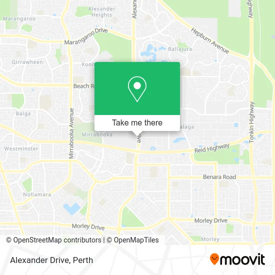 Mapa Alexander Drive