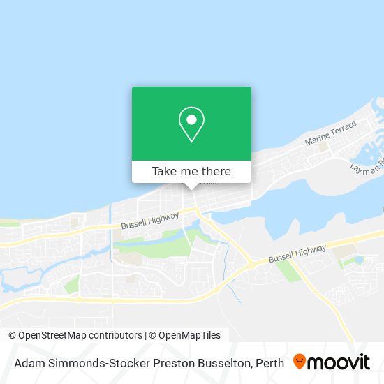 Adam Simmonds-Stocker Preston Busselton map