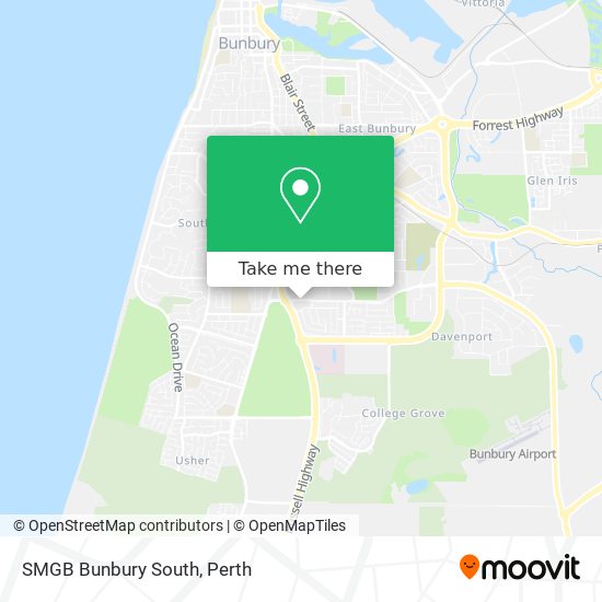 SMGB Bunbury South map