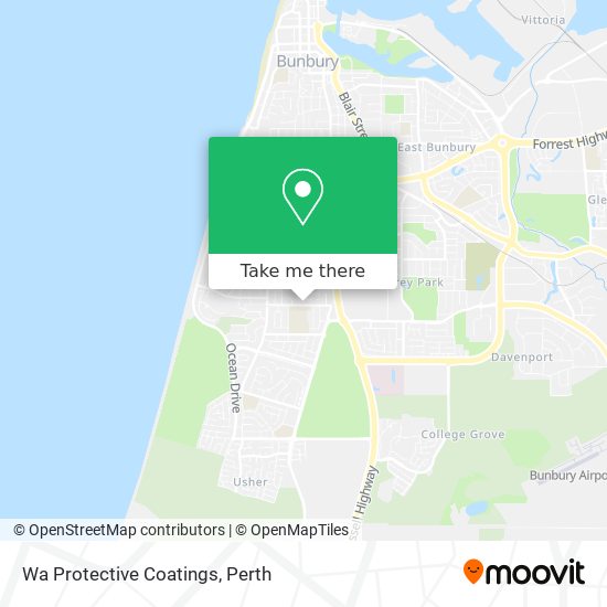 Wa Protective Coatings map
