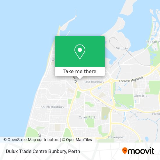 Dulux Trade Centre Bunbury map