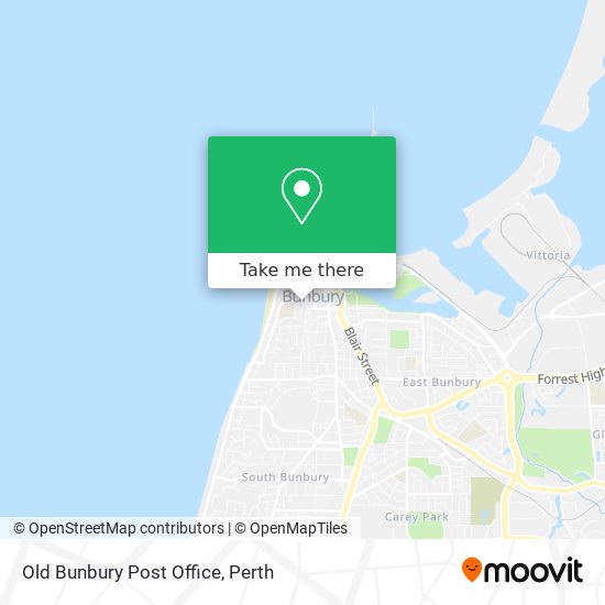 Old Bunbury Post Office map