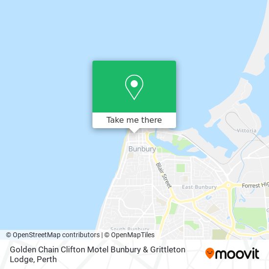Golden Chain Clifton Motel Bunbury & Grittleton Lodge map