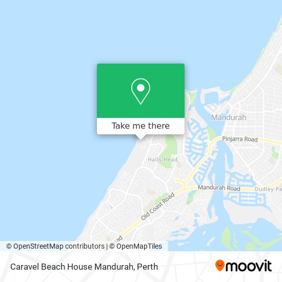 Caravel Beach House Mandurah map