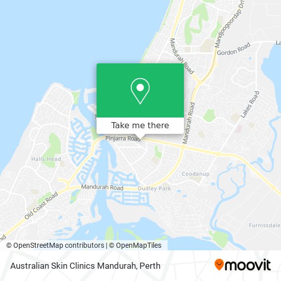 Mapa Australian Skin Clinics Mandurah