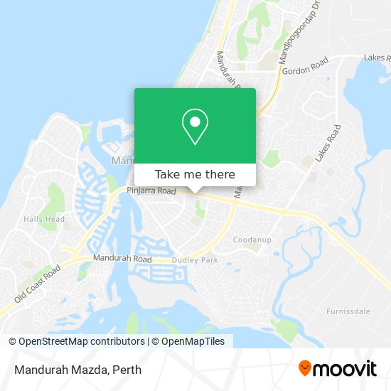 Mapa Mandurah Mazda