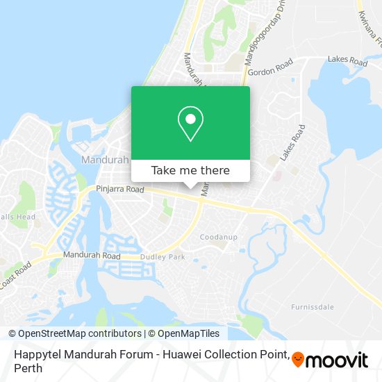 Happytel Mandurah Forum - Huawei Collection Point map