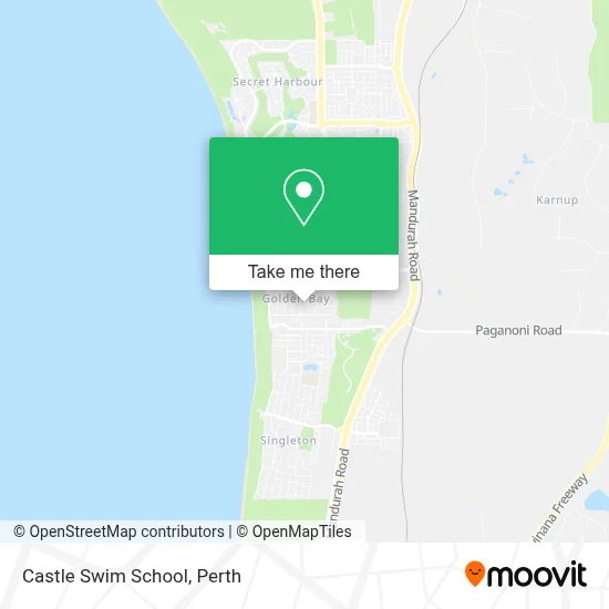 Mapa Castle Swim School