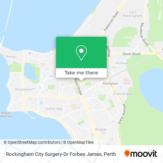 Rockingham City Surgery-Dr Forbes James map