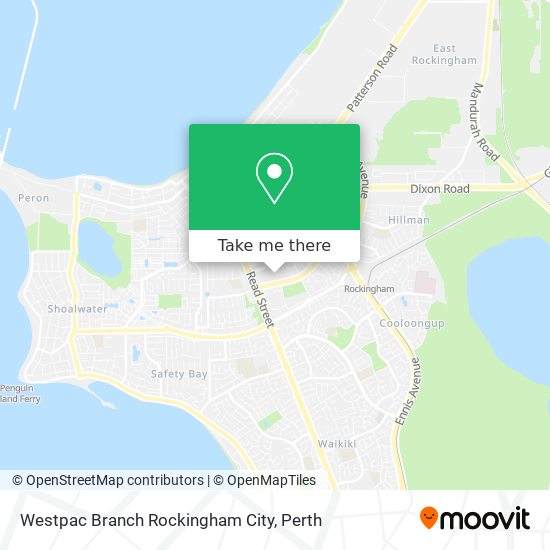 Westpac Branch Rockingham City map