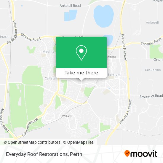 Everyday Roof Restorations map