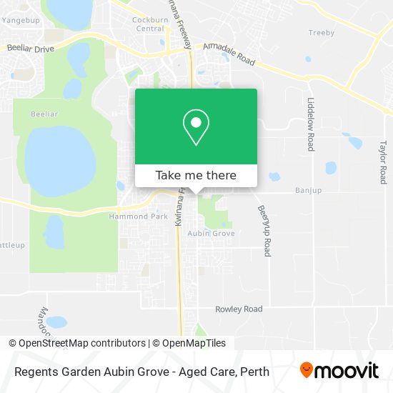 Mapa Regents Garden Aubin Grove - Aged Care