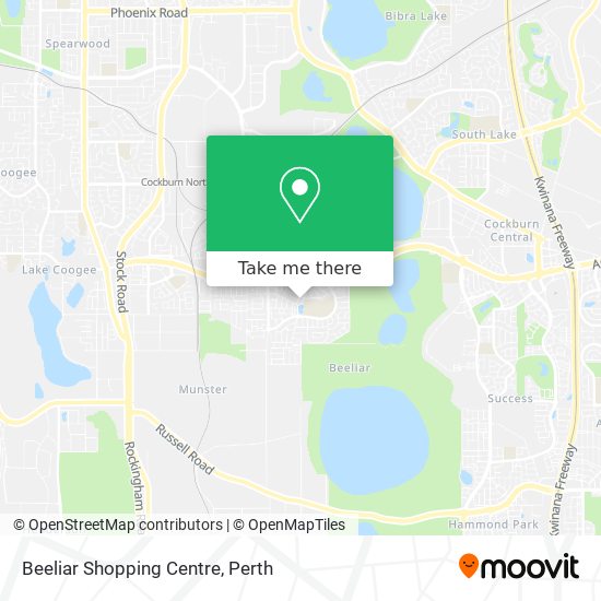 Beeliar Shopping Centre map