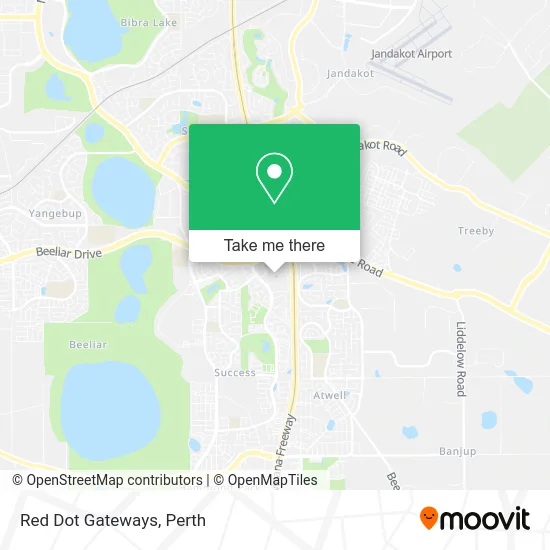 Mapa Red Dot Gateways