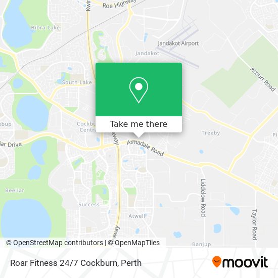 Roar Fitness 24/7 Cockburn map