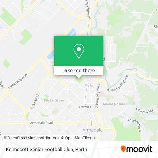 Mapa Kelmscott Senior Football Club