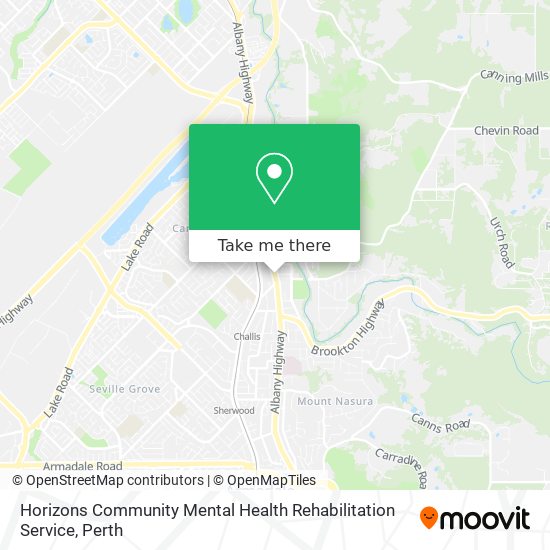 Horizons Community Mental Health Rehabilitation Service map