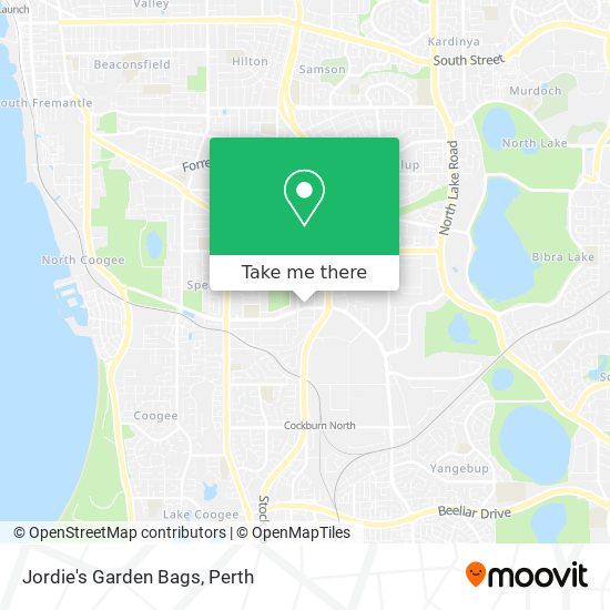 Jordie's Garden Bags map