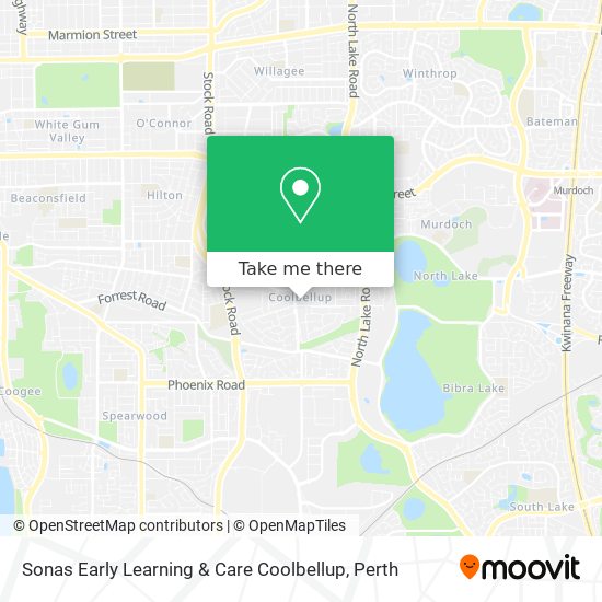 Mapa Sonas Early Learning & Care Coolbellup