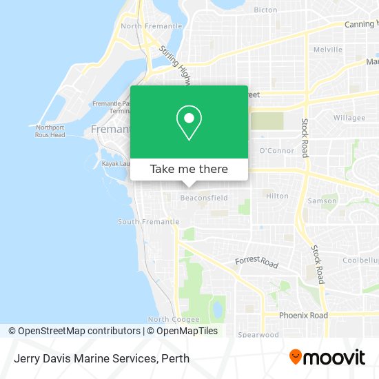 Mapa Jerry Davis Marine Services