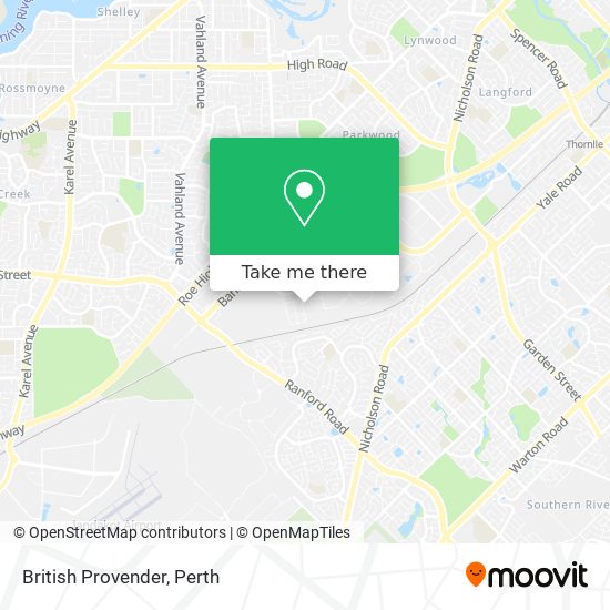 British Provender map